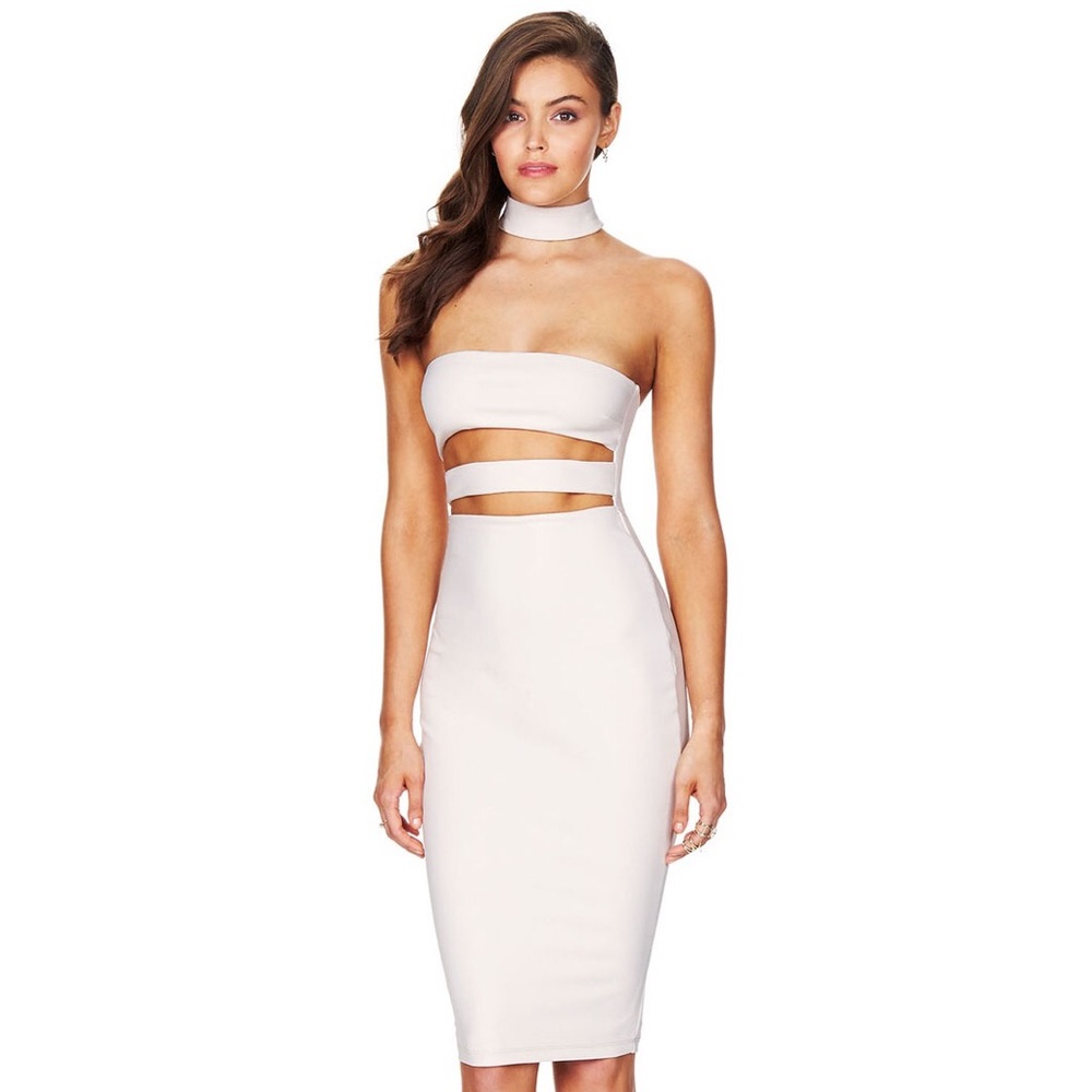 NOOKIE NUDE FRANKIE BODYCON DRESS